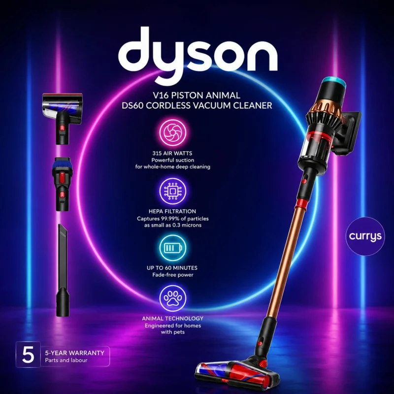 DYSON V16 PISTON ANIMAL DS60 CORDLESS VACUUM CLEANER