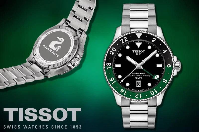 Win this LOW ODDS Tissot Seastar 1000 GMT Black Dial 40mm Quartz Gents Watch