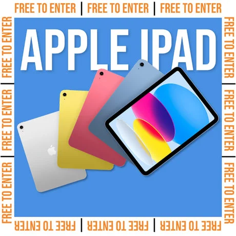FREE TO ENTER - Apple iPad 19th June 26