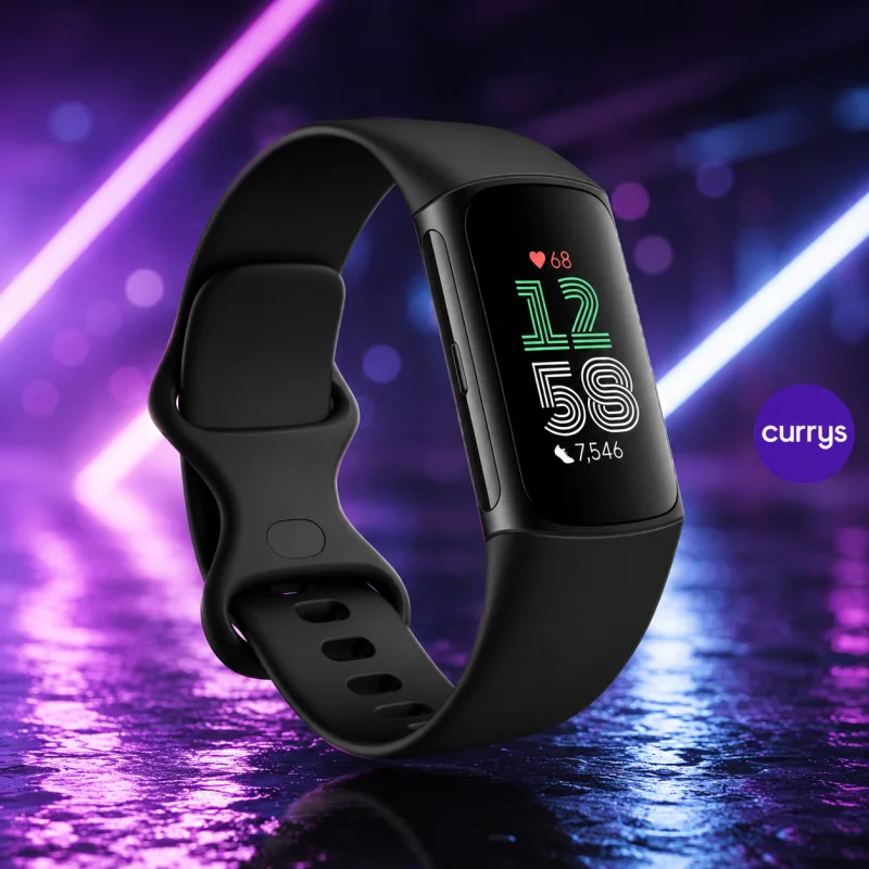 FITBIT CHARGE 6 FITNESS TRACKER – OBSIDIAN, SILICONE STRAP, UNIVERSAL