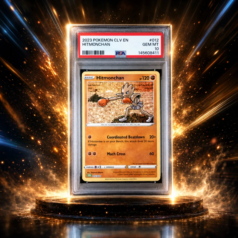 PSA GEM MT 10 2023 POKÉMON CLV EN HITMONCHAN #012 HOLO CARD