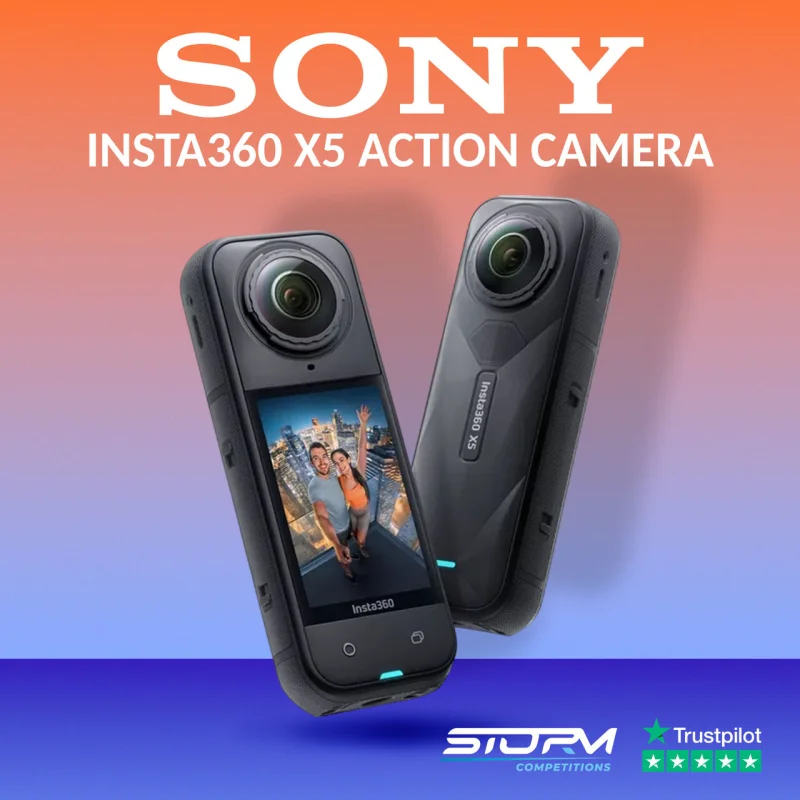 INSTA360 X5 8K Ultra HD 360 Action Camera – Black
