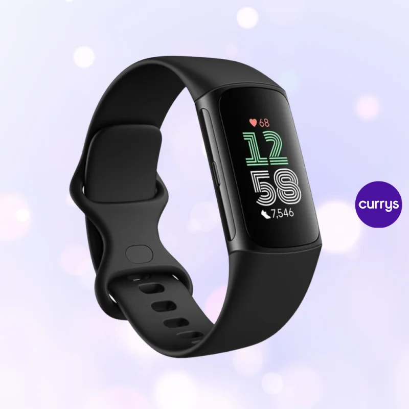 FITBIT CHARGE 6 FITNESS TRACKER – OBSIDIAN, SILICONE STRAP, UNIVERSAL