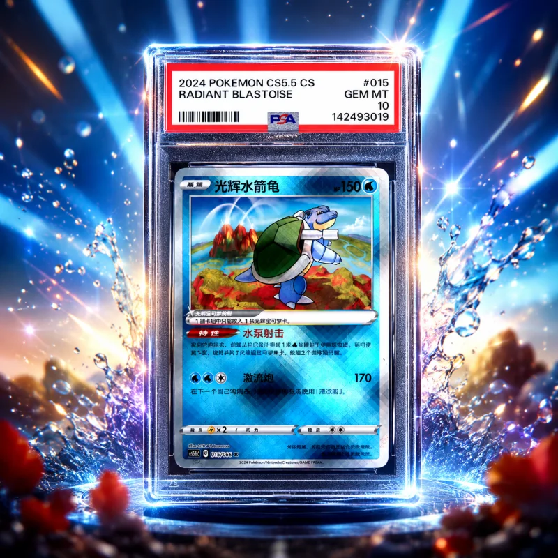PSA 10 2024 POKEMON CS5.5 RADIANT BLASTOISE #015 ULTRA RARE HOLO