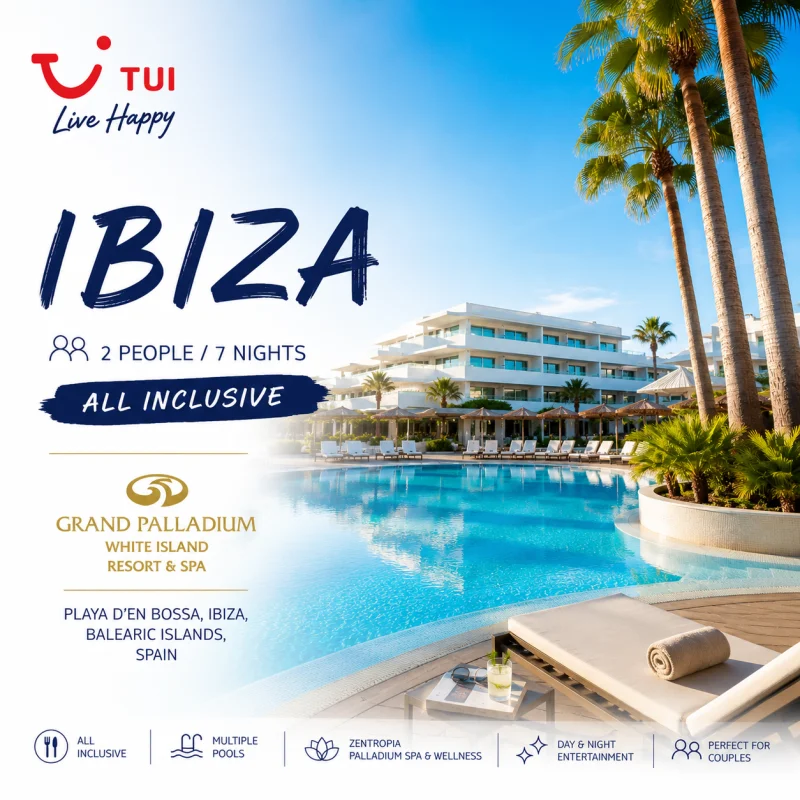 TUI ALL INCLUSIVE HOLIDAY PLAYA D’EN BOSSA IBIZA