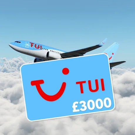 £3,000 Tui Holiday Voucher 21st June 26
