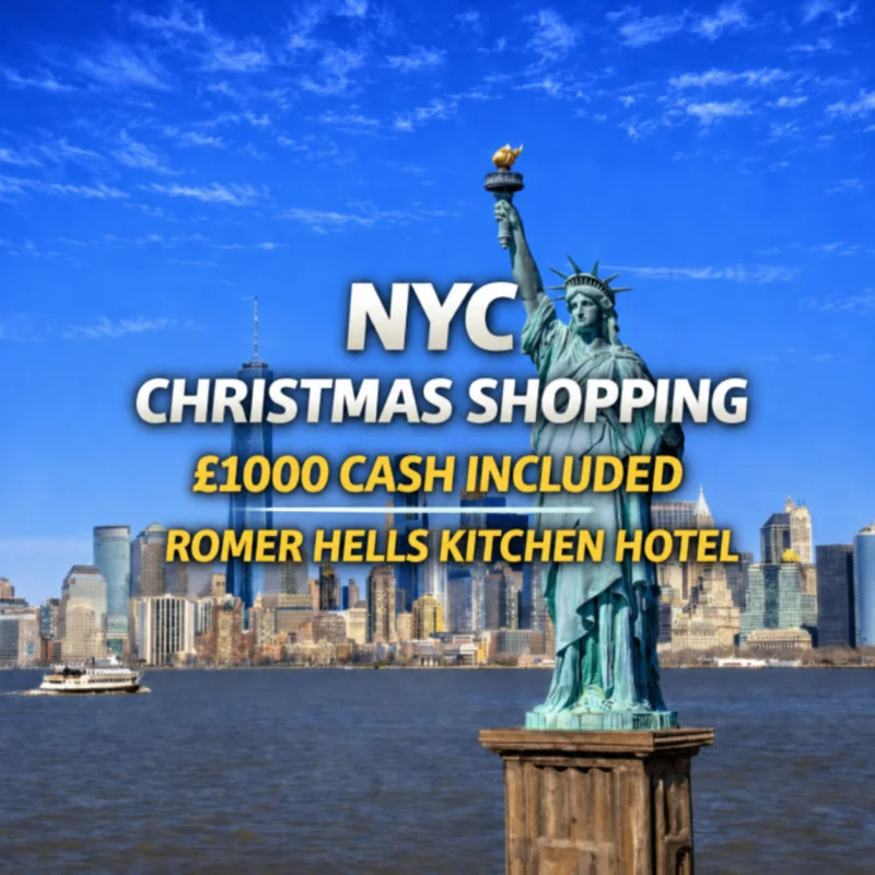 BIG APPLE NYC CHRISTMAS SHOPPING PACKAGE + £1000