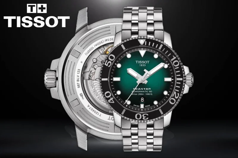 Win this LOW ODDS Tissot Seastar 1000 Powermatic 80 43mm Green Dial Watch