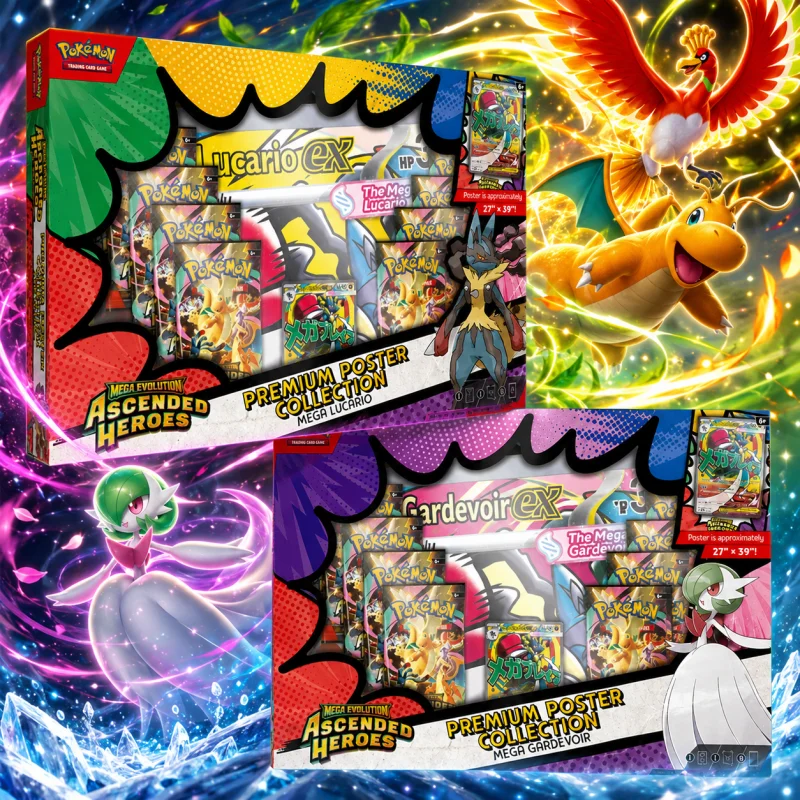 2 x BRAND NEW POKEMON ASCENDED HEROS PREMIUM POSTER COLLECTIONS