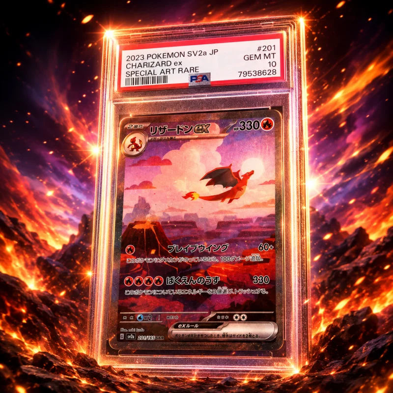 PSA 10 GEM MT 2023 POKEMON JAPANESE SV2A 151 #201 CHARIZARD ex SAR