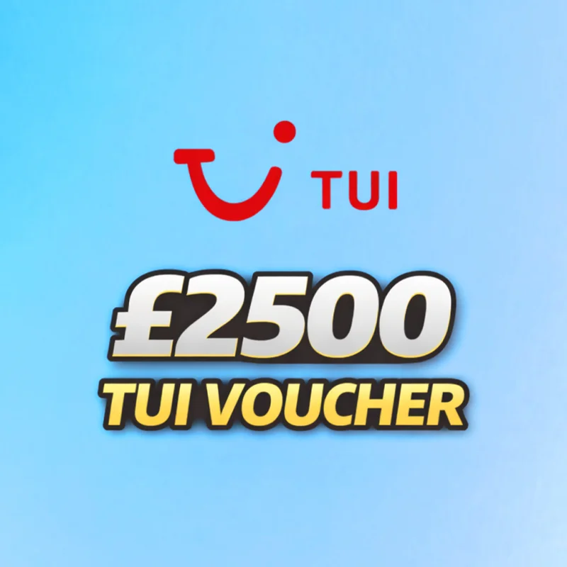 £2500 Tui Holiday Voucher – LOW ODDS
