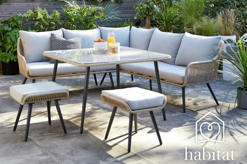 Win this Habitat Malta 6 Seater Garden Corner Sofa Set