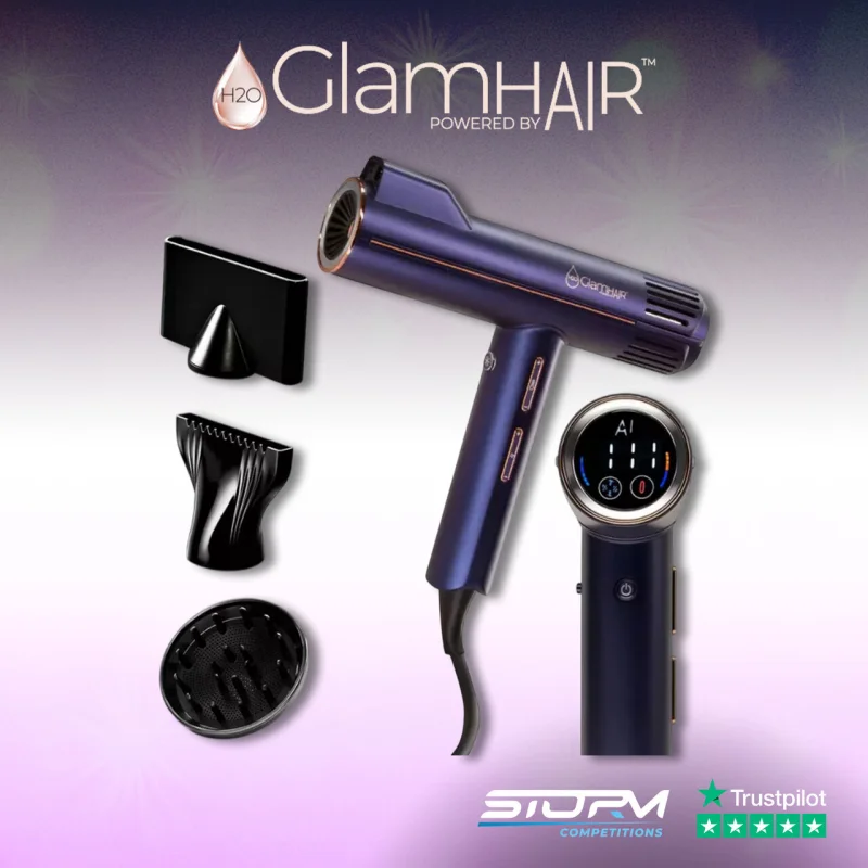 H2O GlamHAIR Hair Dryer with AI Technology