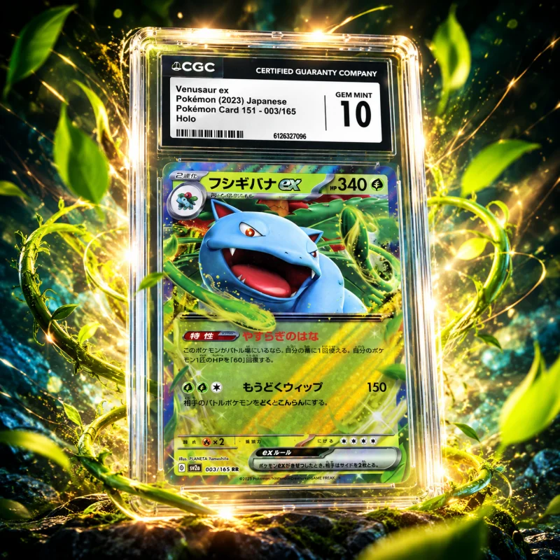 CGC 10 GEM MINT VENUSAUR POKEMON EX JAPANESE 151