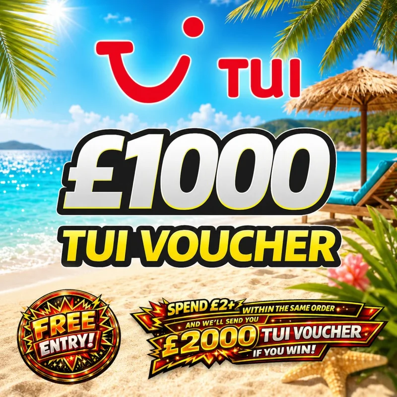 FREE ENTRY – £1000 TUI Holiday Voucher