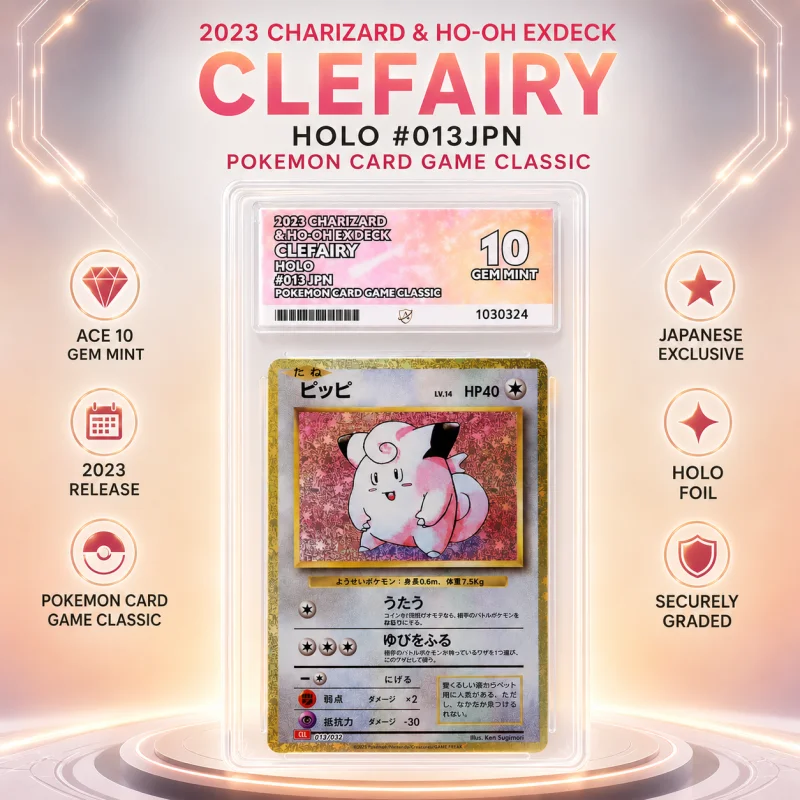 ACE 10 GEM MINT CLEFAIRY HOLO #013/032 – POKÉMON CARD GAME CLASSIC JP 2023