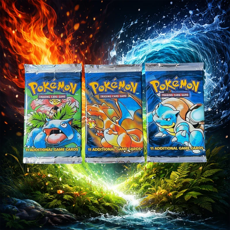 3 x sealed POKEMON 1999 BASE SET Booster Packs OR £1000 CASH ALT