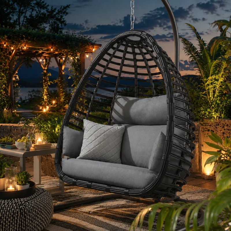 Bali Hanging Egg Chair + Cover 5 Colour Choices