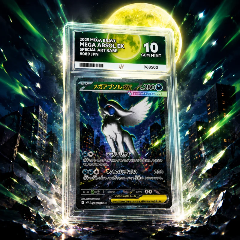 ACE 10 GEM MINT 2025 POKÉMON JAPANESE MEGA BRAVE MEGA ABSOL EX SAR #089