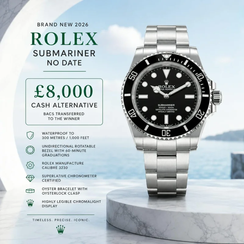 BRAND NEW 2026 ROLEX SUBMARNIER NO DATE OR £8,000