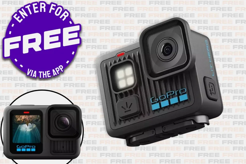 FREE: GoPro Lit Hero Action Camera (Spend £1+ and upgrade to GoPro HERO13 Action Camera)