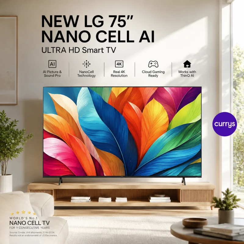 NEW LG 75″ NANO CELL AI ULTRA HD Smart TV