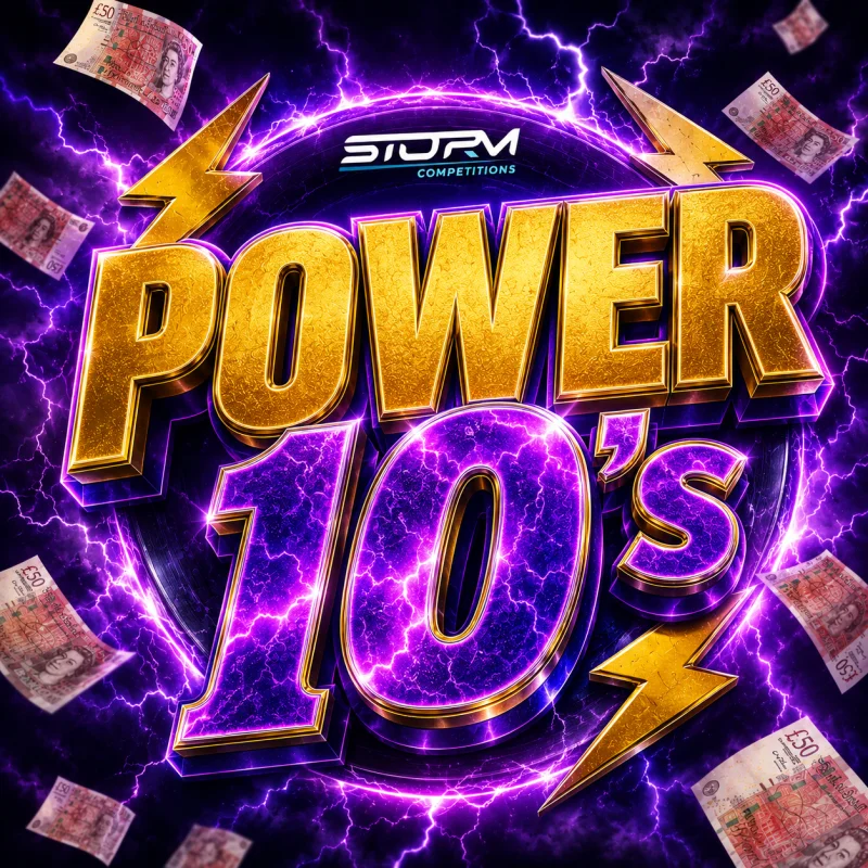 Power 10’s Cash Instant Wins – 2,000 Prizes – £25,000 Prize Fund