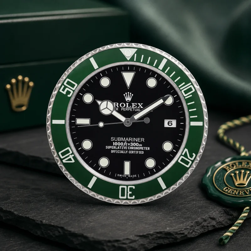 SUBMARINER ROLEX ‘STARBUCKS’ STYLE WALL CLOCK