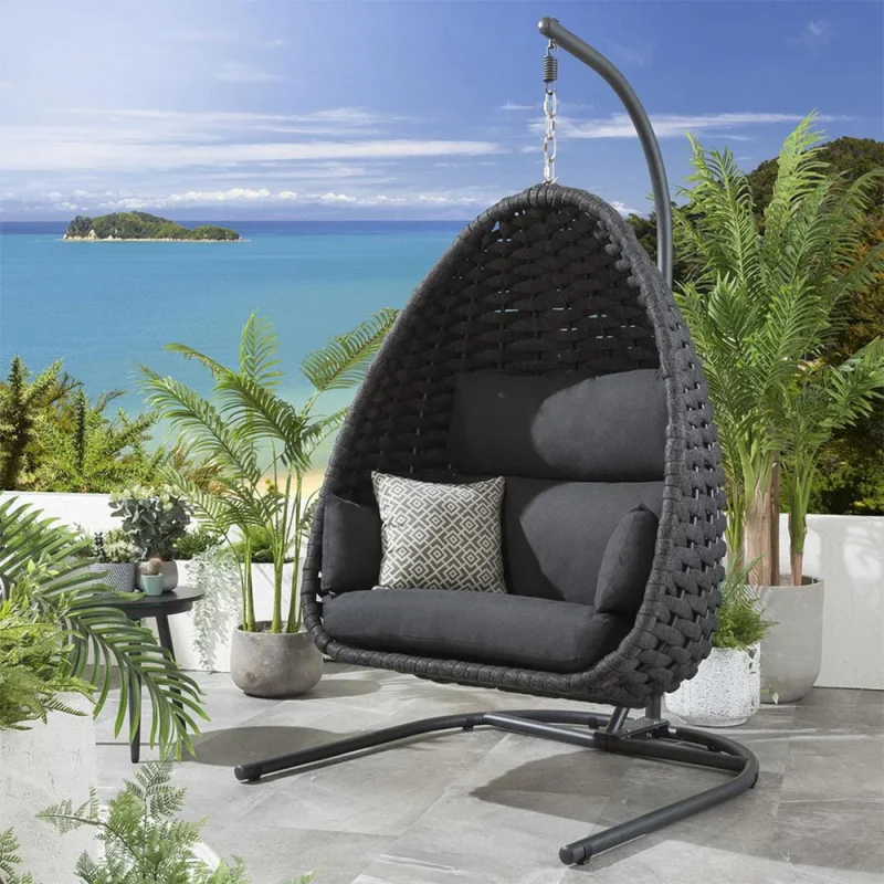 SUNDOWNER ROPE HANGING EGG CHAIR + COVER