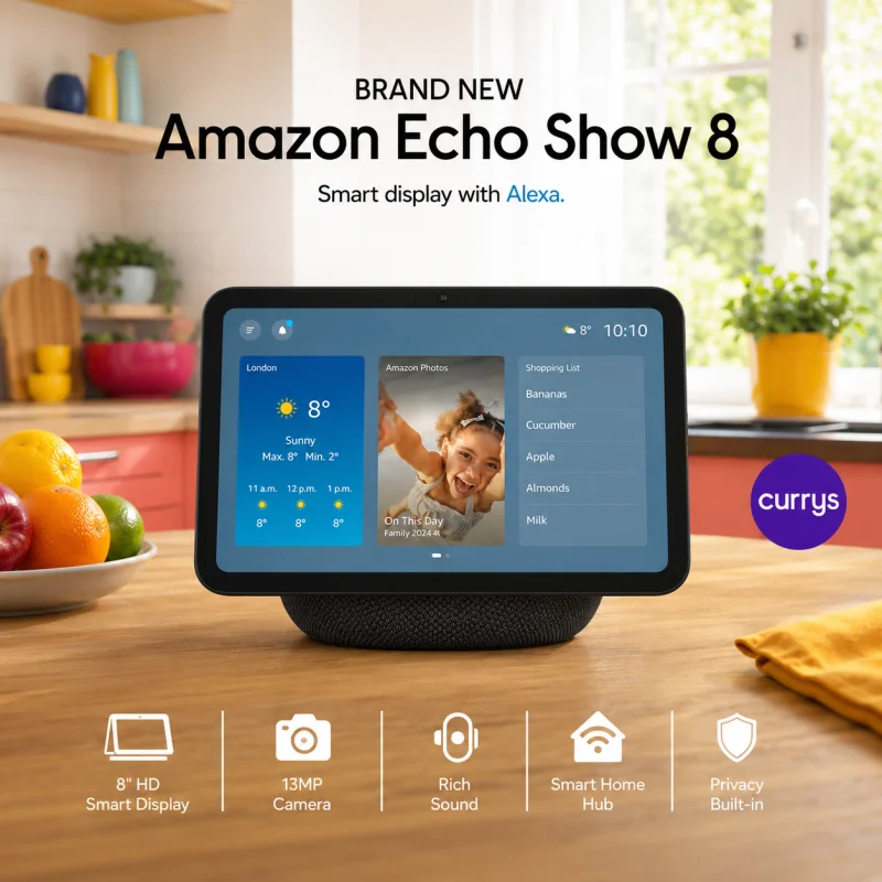BRAND NEW AMAZON ECHO SHOW 8 SMART DISPLAY WITH ALEXA
